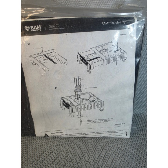 RAM Mounts Other - RAM Mounts Tough-Tray Universal Laptop Holder RAM-234-3 Black 10-16in Width